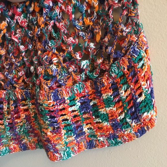 Colourful crocheted boho top - Picture 4 of 4
